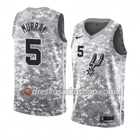 Muški NBA Dres San Antonio Spurs Dejounte Murray 5 Nike 2018-19 Siva Swingman